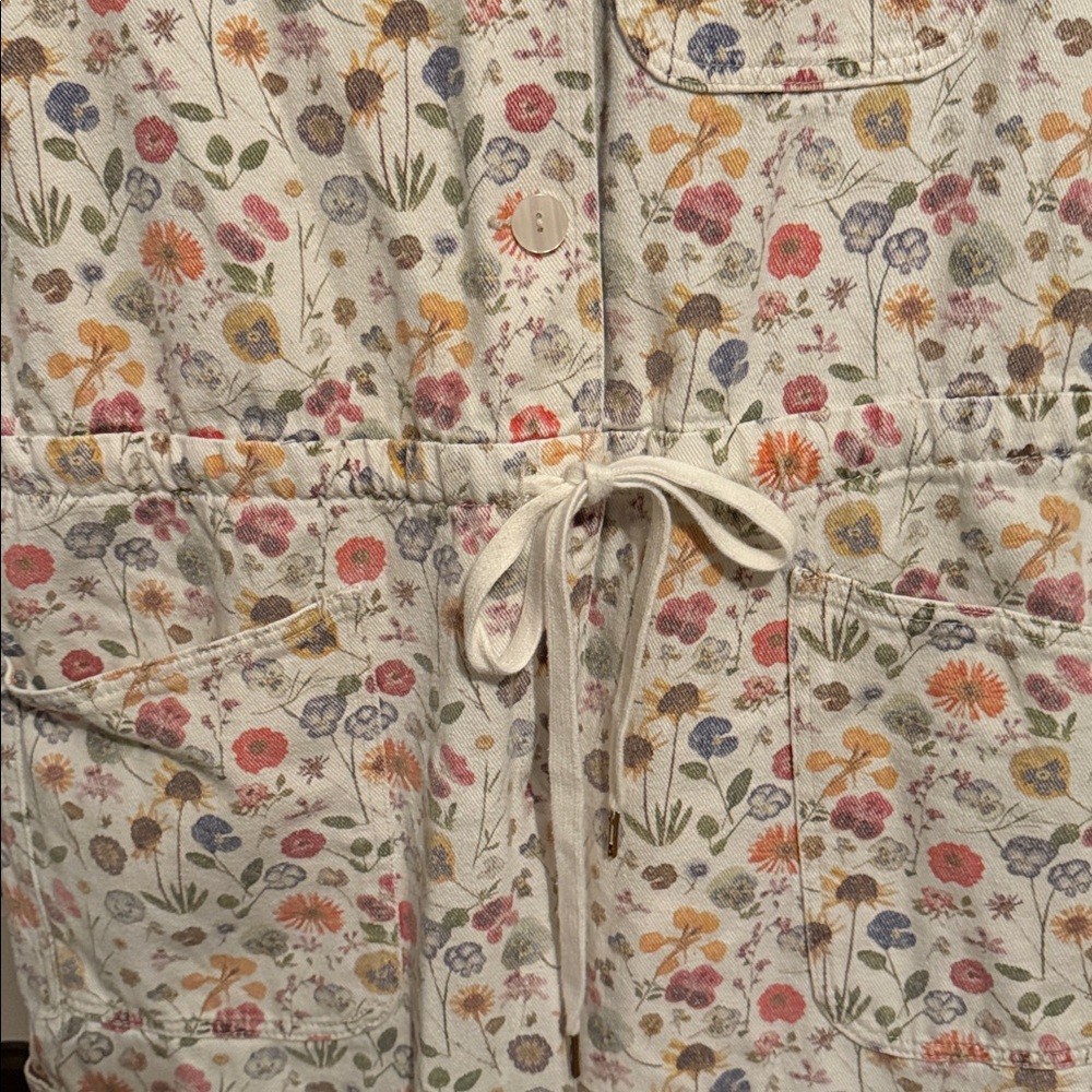 Rachel Antonoff Matthew Pressed Flowers Button Up Jumpsuit L - Picture 10 of 15
